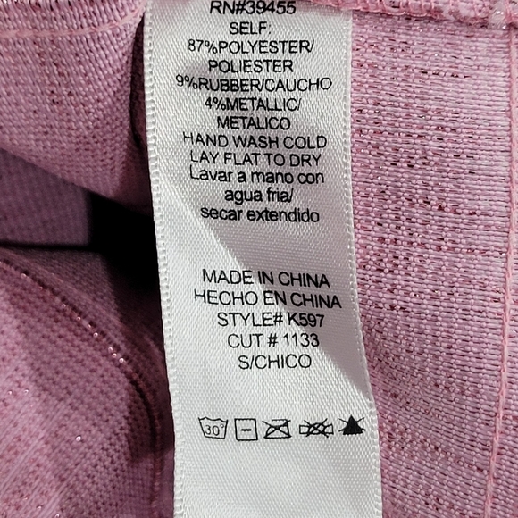 WOW Couture Sparkling Pink Rose Dress Sz S Sexy Halter Bodycon Dress - Picture 8 of 12